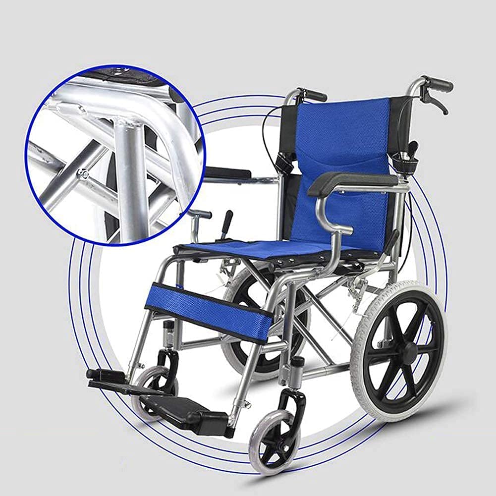 Składany wózek inwalidzki Lekki w podeszłym wieku nadmuchiwany samochód niepełnosprawny ze stopu aluminium/T/1 piękny dom