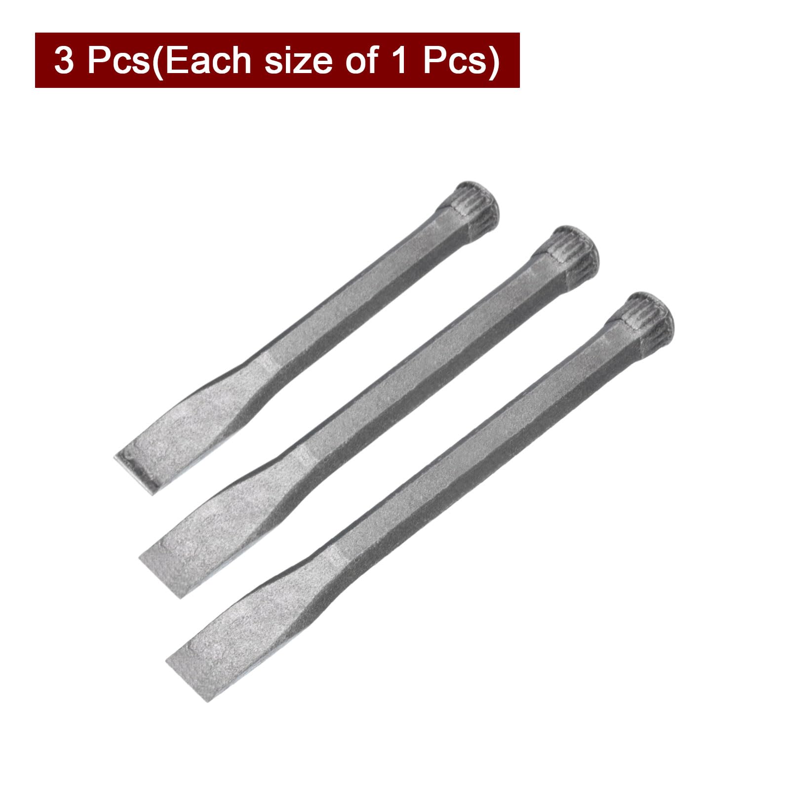 QUARKZMAN 1set Muro Scalpello Roccia 9.6/11.8/14" Piatto Testa Alto Acciaio Carbonio Roccia Calcestruzzo Malta Pietra Mattone Scalpello Mattone Rottura Intaglio Demolizione Divisione