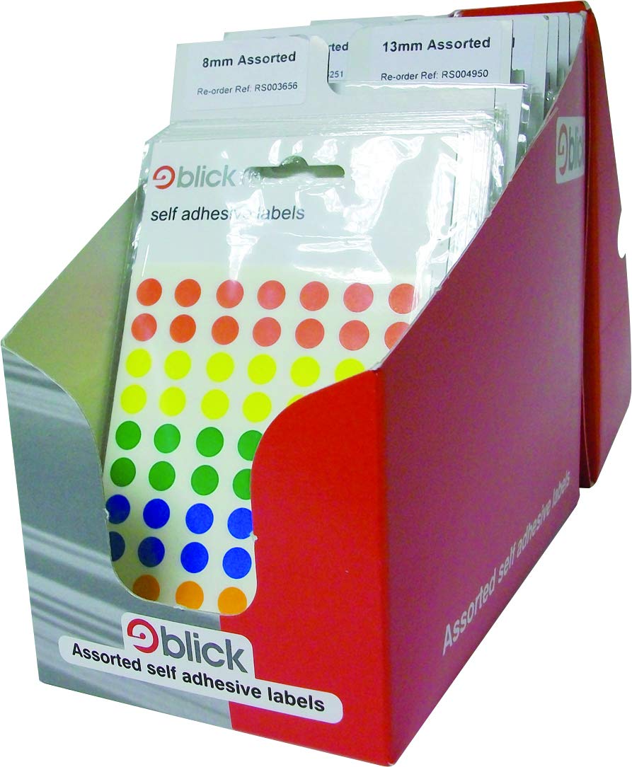 Blick Pop Pack Coloured Labels (100 Bags), Multi, Small