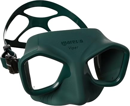 Mares Viper Spearfishing and Freediving Mask, SC Black/Green