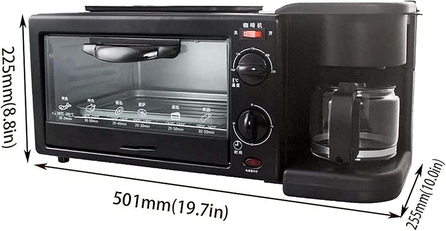 3 in 1 Home Breakfast, Coffee Maker, Toaster, Frying Pan, Multifunction Breakfast Machine Coffee Maker Toaster Oven Frying Pan Multifunction
