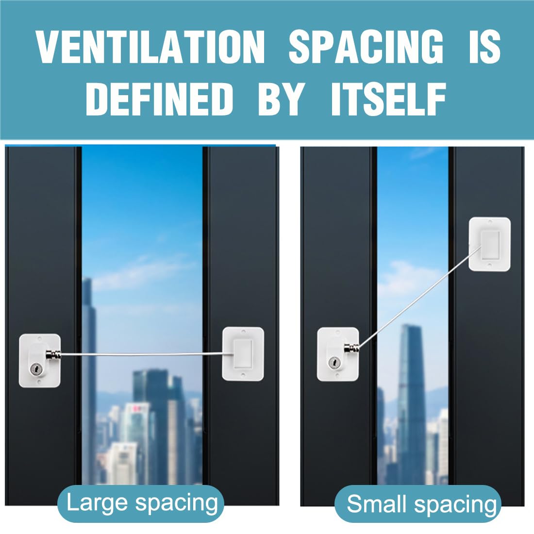 2 Lucchetti Sicurezza Per Frigorifero E Armadi - Con Chiave, Adesivo, Blocco Bambini, 25cm - Foto 4