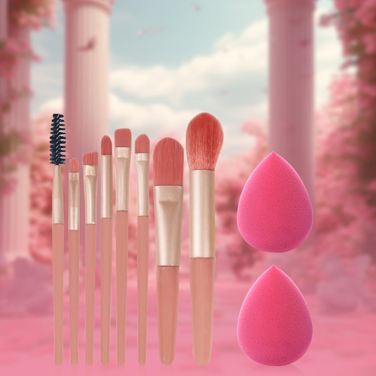 Komplettes Make-up-Set, Make-up-Sets für Frauen, komplettes Set | Make-up | Set für Anfänger - Komplettes Start-Kosmetikset für Anfänger und Profis, inklusive Kosmetik- und Make-up-Tools