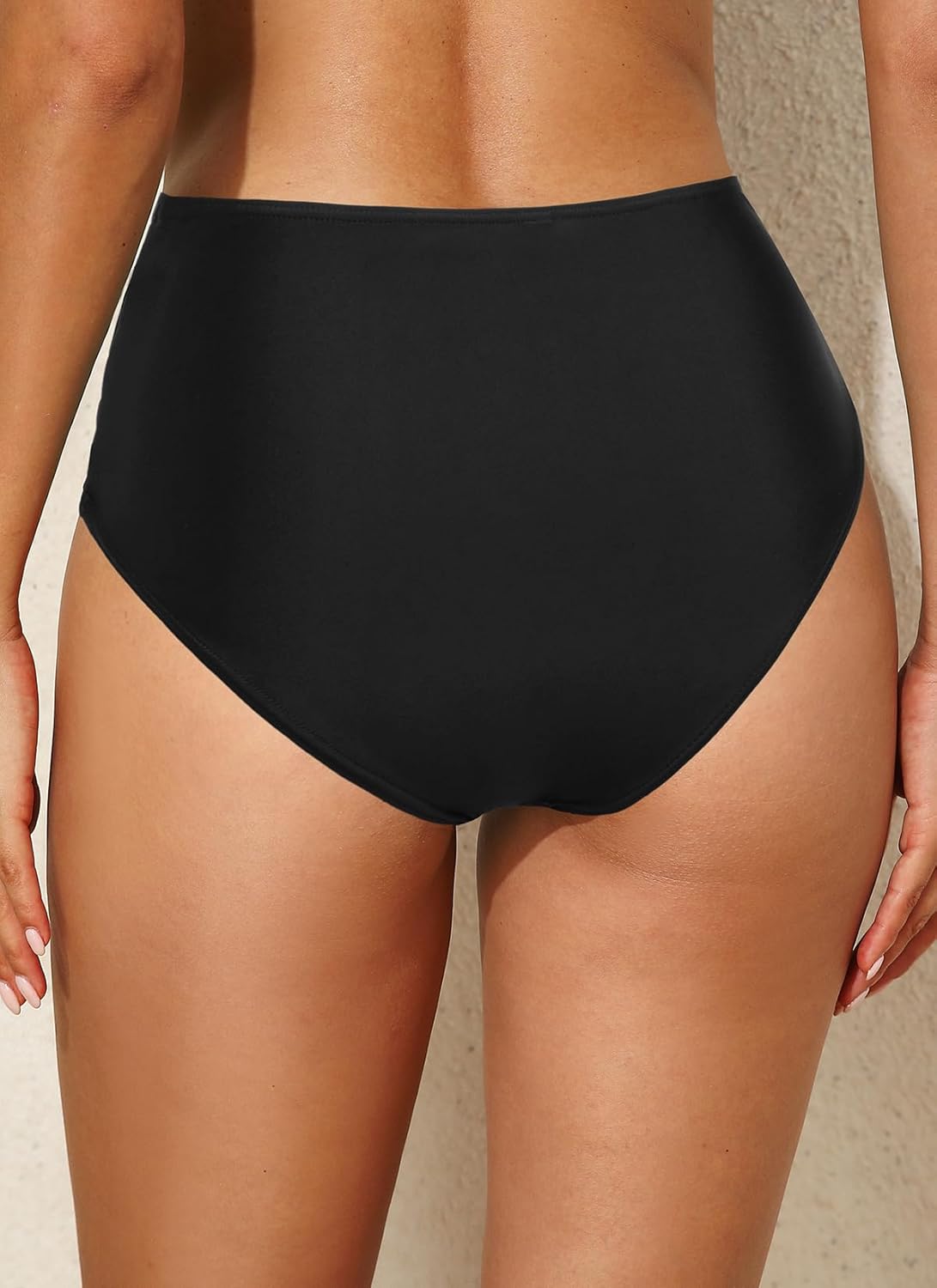 Women Full Coverage Bikini Bottom - V Cut Bathing Suit Bottoms Mid Waist Twist Front Swimsuit Bottom Swimwear 2025 - Image 2