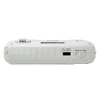 WINTECH 4.3インチ録画機能付き手回しワンセグテレビ(AM/FMラジオ搭載) TVR-L38R 乾電池・充電池・ACアダプター付属(給電) ホワイト 2_000000008599.jpg?1678209904