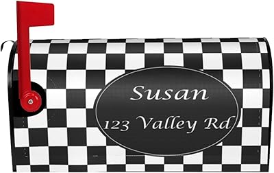 Personalize Magnetic Post Box Cover Wraps-Cover Custom Addressï¼ŒDesign for Home Garden Yard Outdoor Standard Size 21x18 in