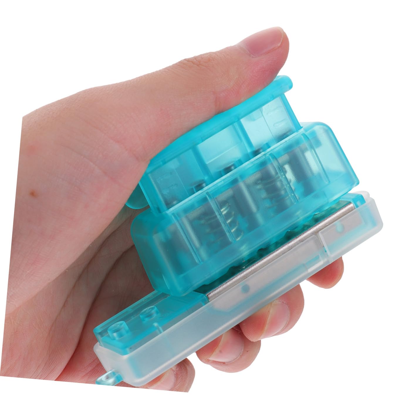 Operitacx 5stücke Binder Paper Hole Puncher Handlicher Stanzer Aus Kunststoff Für Büro Und Bastelarbeiten Für Buchbindematerialien Und Innenblätter Transparent