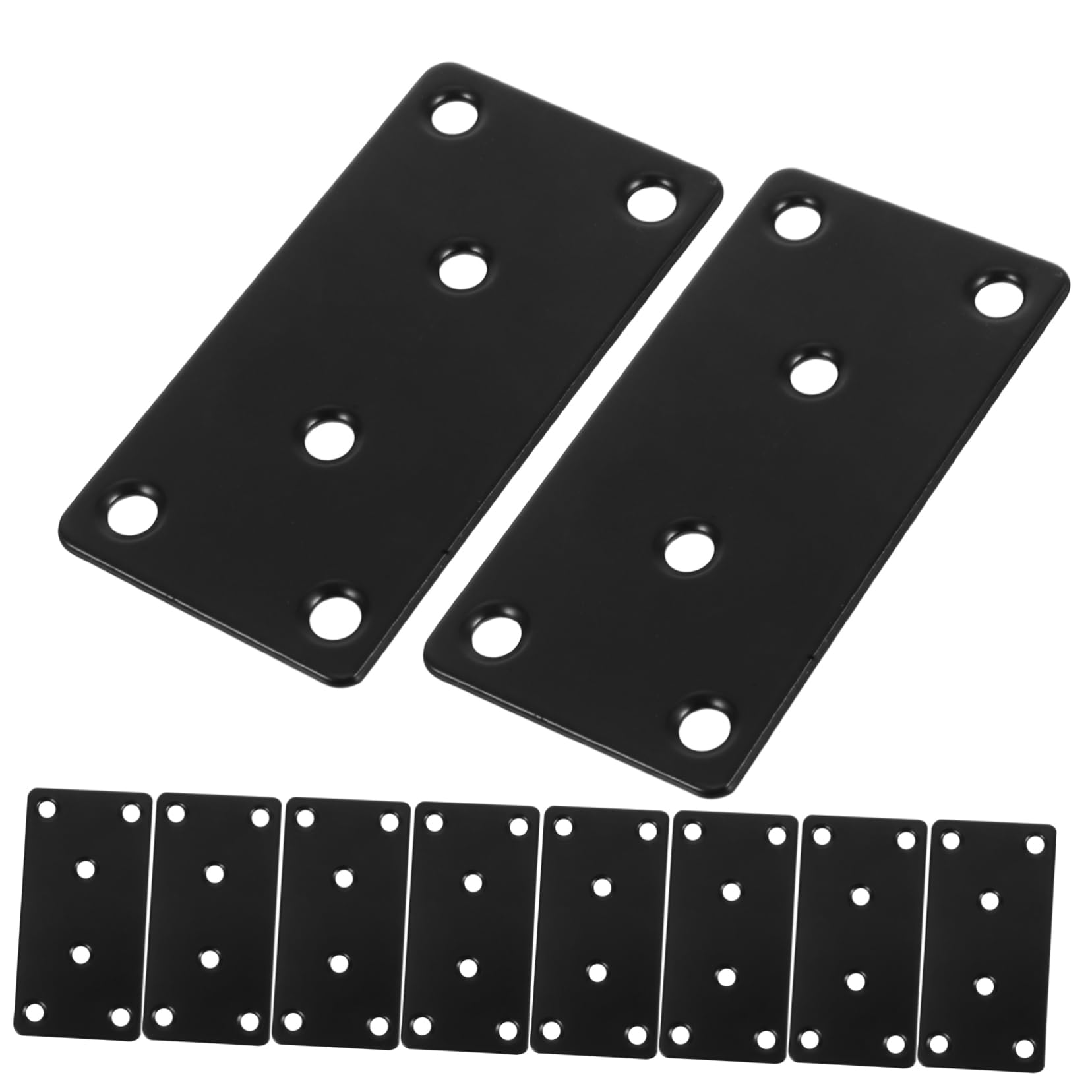 STOBOK 10pcs Metal Flat Brace Corner Shelf Support Brackets for Kitchen Cabinets Heavy Duty Connectors for Stable Shelf Support and Space Optimization