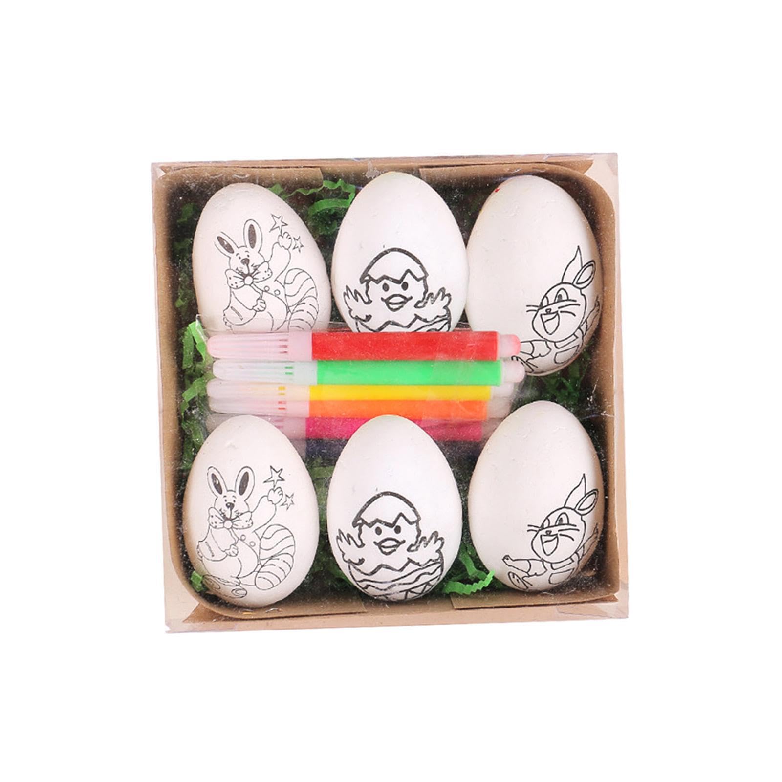 AMSLSIU DIY Decoration Easter Craft Set for Party Favors Easter Egg Hunts Carnival Prizes and School Classroom Rewards Treasure