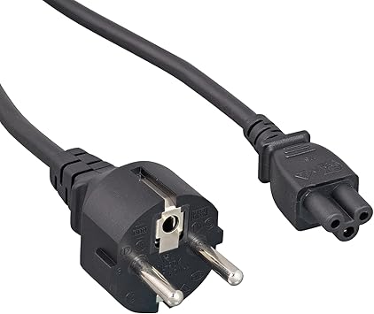 Cablelera ZADA41SA-06 European Notebook Cord Plug to IEC320 C5 6 18 AWG 250V Power Cable