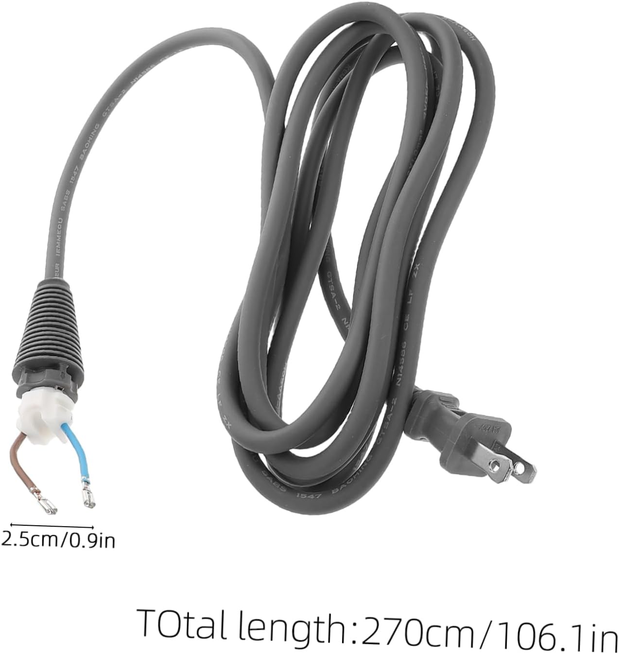 VALICLUD Hair Dryer Power Supply Cord Replacement Accessory for Hair Dryers Easy Installation Compatible Repair Wire
