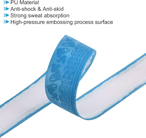 Miniatura 3 de PATIKIL Cinta de agarre para raqueta, cinta de agarre de poliuretano antideslizante, absorbe el sudor para caña de pescar de tenis, bádminton