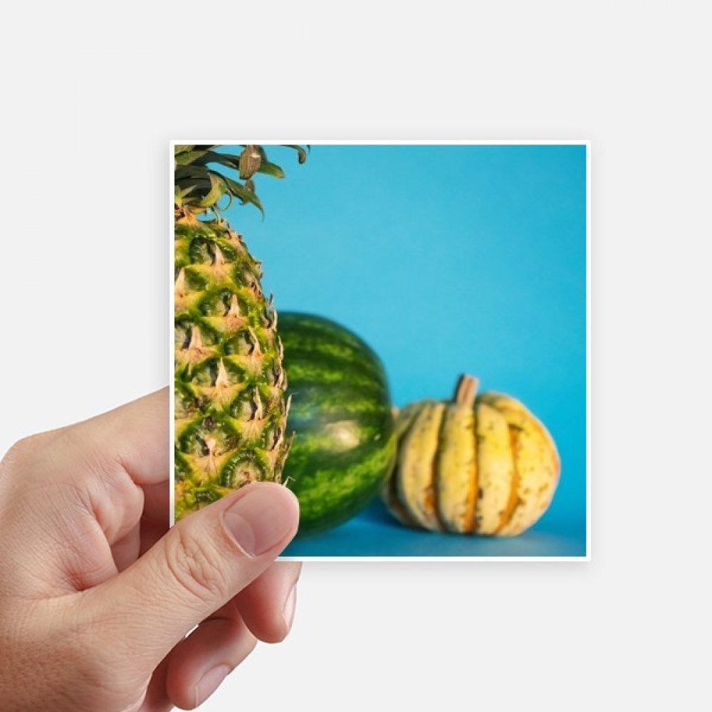 Autocollant ananas 10cm sticker mural carré deco pc portable et motobike DIYthinker 8Pcs