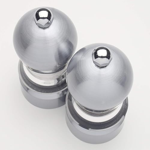 Miniatura 4 de Chef Specialties Juego de molinillo de pimienta y molino de sal Metro de 3.5", transparente