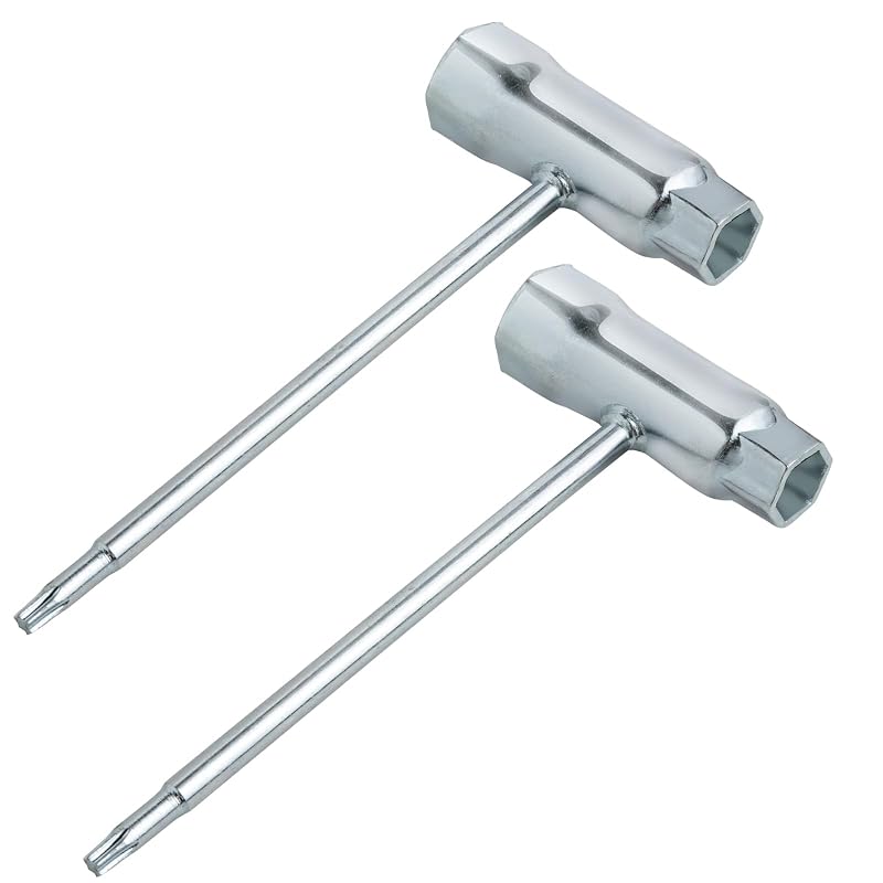 Kit com 2 Chaves T para Motosserra 13 x 19 mm com Ponta T27 Torx DemJamr