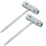 2pack Combination Screwdriver and Wrench, 13mm x 19mm T-Wrench and T27 Screwdriver, Socket Wrench for Spark Plug, Chainsaw Adjustment Tool