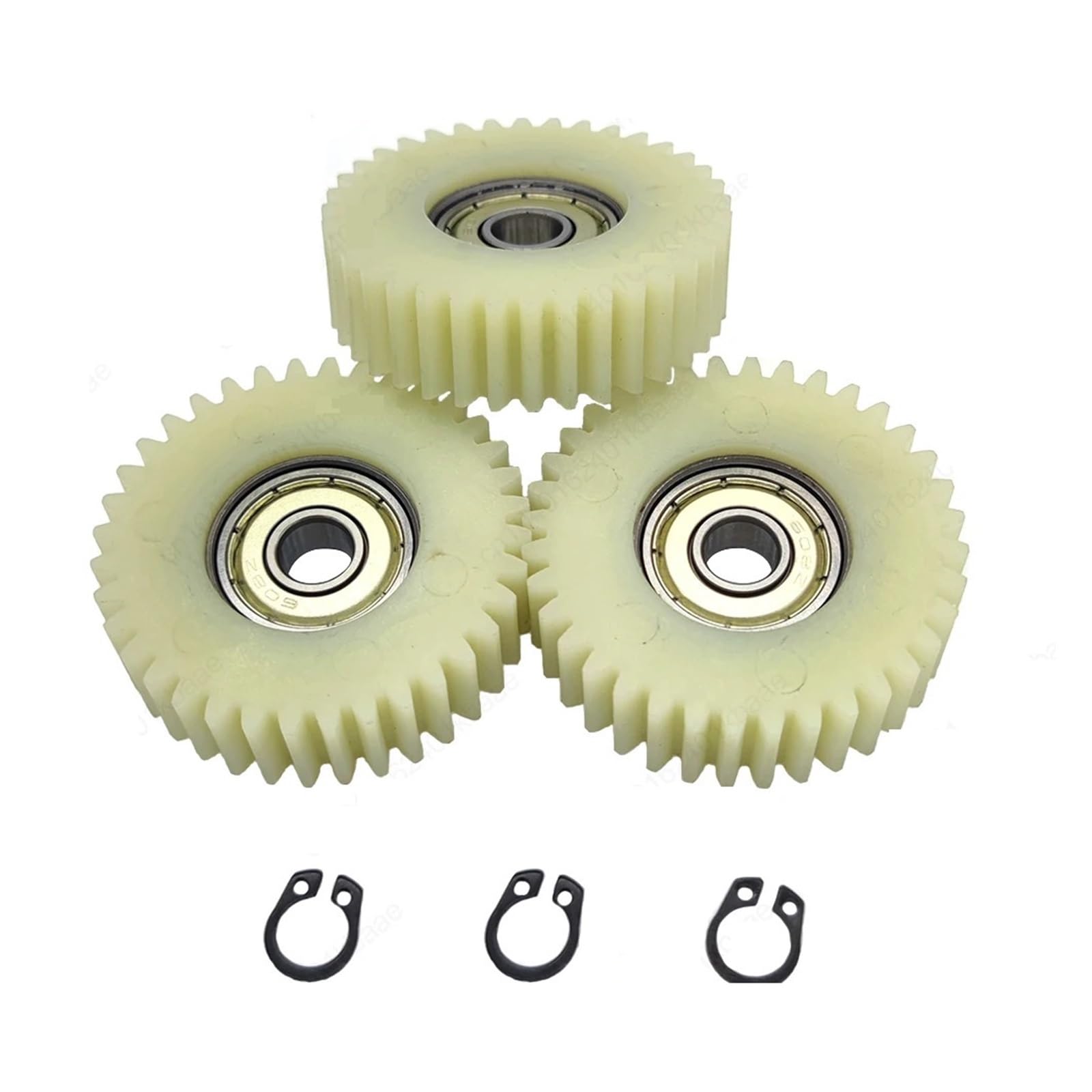Rqhddpeij E Bike Motor Gear 47.5x13.5mm Planetary Gear 36 Teeth Gears with 8mm Bearings Wheel Hubs Electric Bike Nylon Gear Compatible with Bafang Motor E-Bike Parts 3pcs 36T