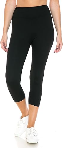 Leggings Depot - Leggings de cintura alta, para mujer, muy suaves, leggings lisos para mujer, para yoga, talla regular y extragrande, 1X3X, 3X5X