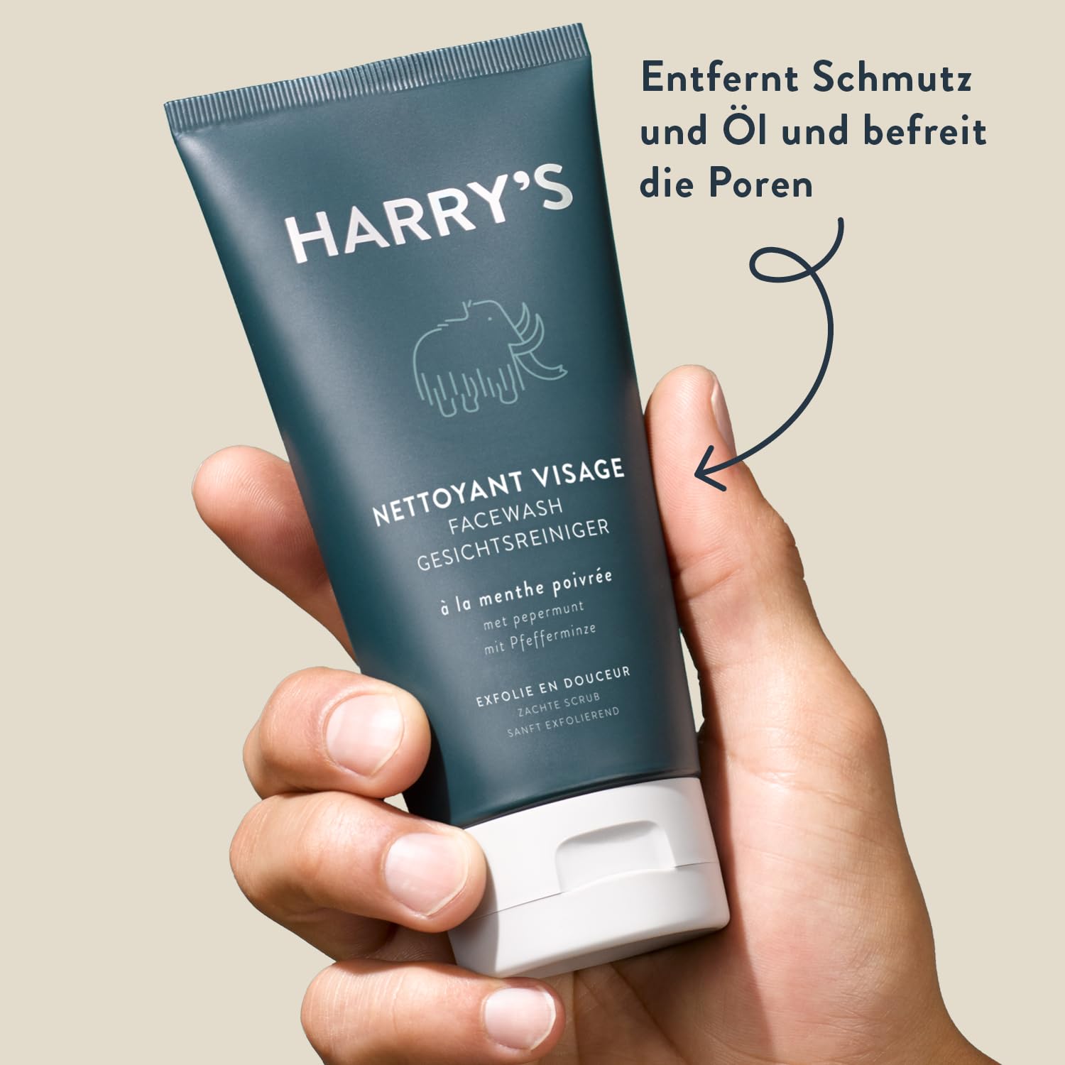 Harry's Geschenk-Set - Nassrasierer für Männer mit orangefarbenem Griff und 5-Klingen Rasierklinge, Rasiercreme 100ml, After-Shave-Balsam 50ml, Gesichtsreiniger 150ml und Kulturtasche | Truman Rasierer mit Orangefarbenem Griff, Rasiergel 120 ml, Gesichtsr