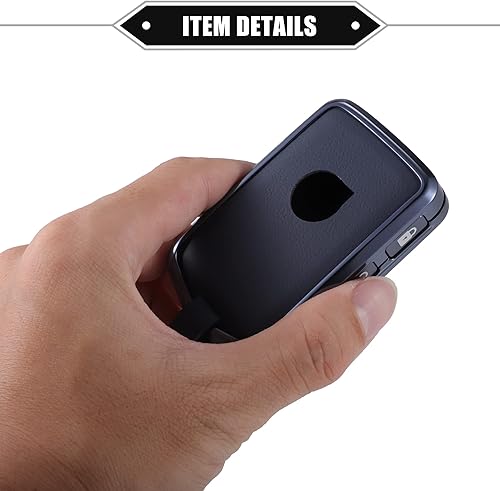 Miniatura 5 de Kit de funda para llavero inteligente para automóvil compatible con Volvo S60 2016-2021, funda protectora de piel sintética azul para control remoto