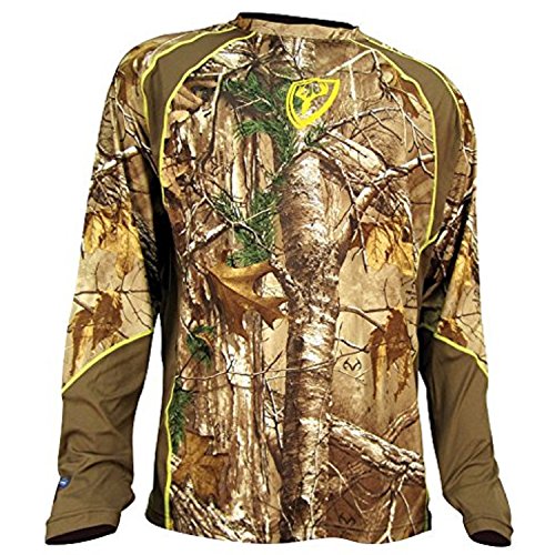 ScentBlocker 1.5 Performance Long Sleeve Hunting Shirt, Real Tree Xtra, Large, Camo