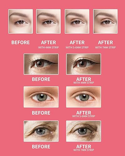 Miniatura 4 de Cinta para párpados, tiras levantadoras de párpados para párpados pesados con capucha y caídos, tiras correctoras instantáneas sin cirugía,