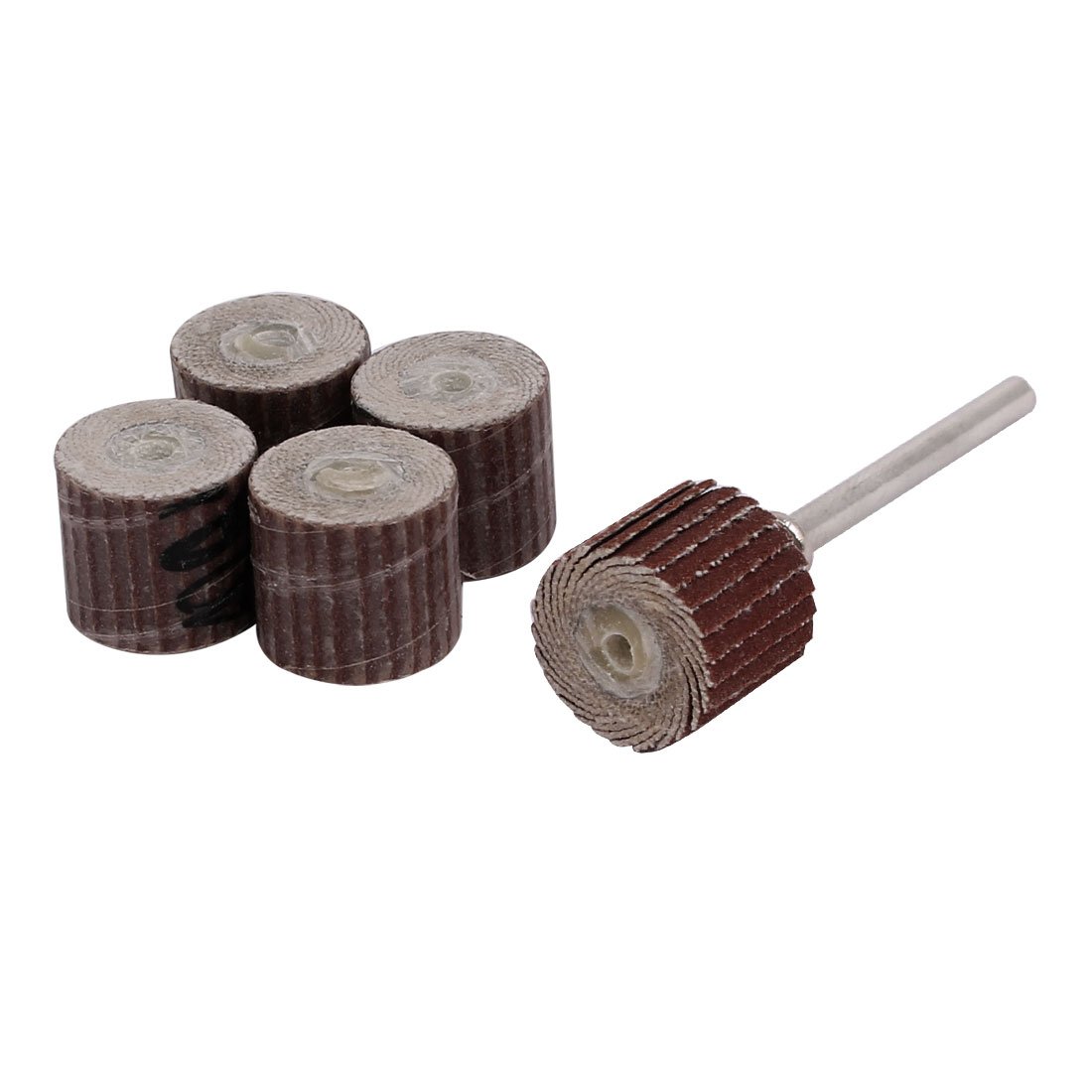 Aexit 400 Grit Abrasives 13mm Dia Sandpaper Flap Sanding Wheel Grinding Polishing Tool 5pcs Model:50as48qo112