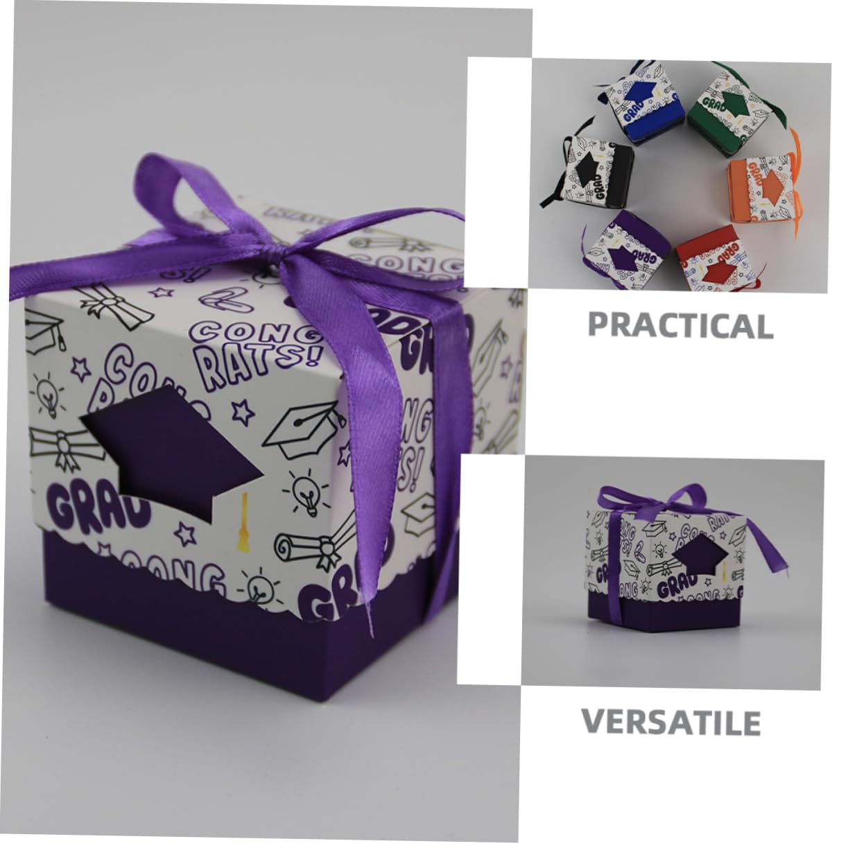 Luxshiny 50stücke Papier-süßigkeitenboxen Für Abschlussfeiern Als Gastgeschenke Und Verpackung Für Leckereien Wie Nüsse Kekse Schokolade Und Bonbons Für Partys Familienfeiern Und Geschenkbo