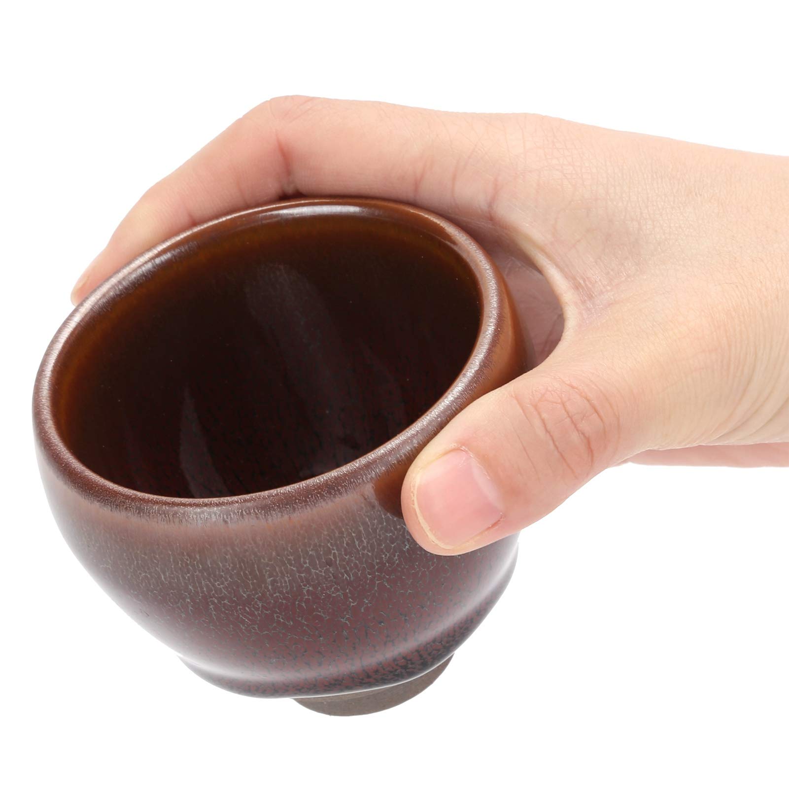SEAFRONT Flambed Glazed Ceramic Tea Cups, 6 Szt (sześciokolorowy kubek)