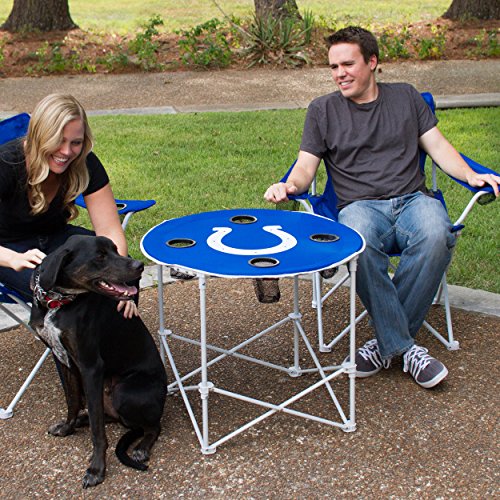 Florida Gators Collapsible Round Table With 4 Cup Holders And Carry Bag, Blue, Orange #TOP1