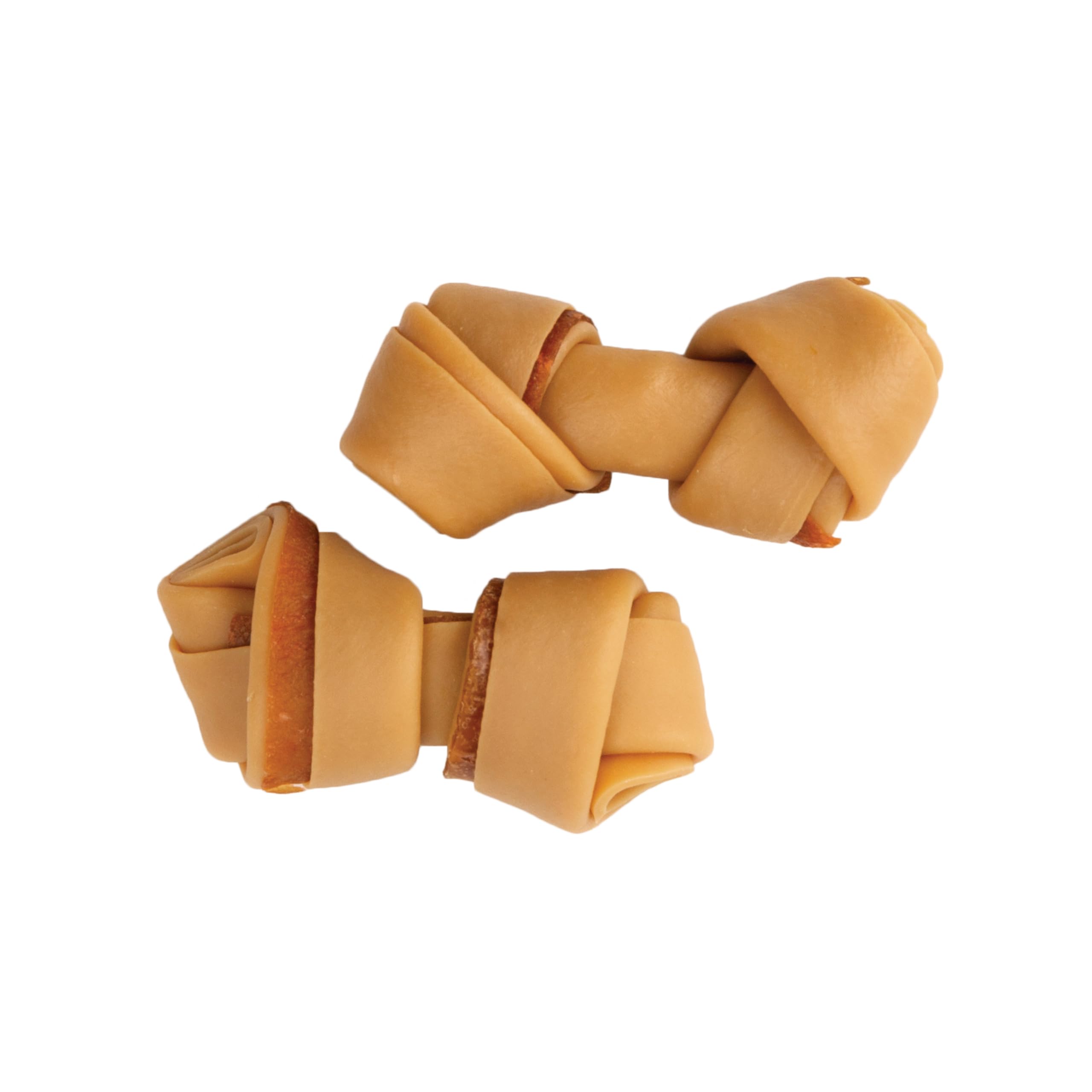 DreamBone DBBAC-02874 Mini-Kauspielzeug mit echtem Speck- und Käsegeschmack, 24 Stück, Rohhaut frei Kauen für Hunde