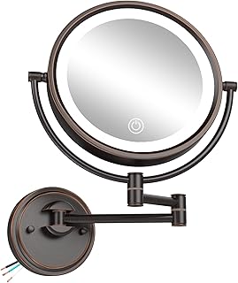 Espejo de maquillaje grande de latón de 10 pu...