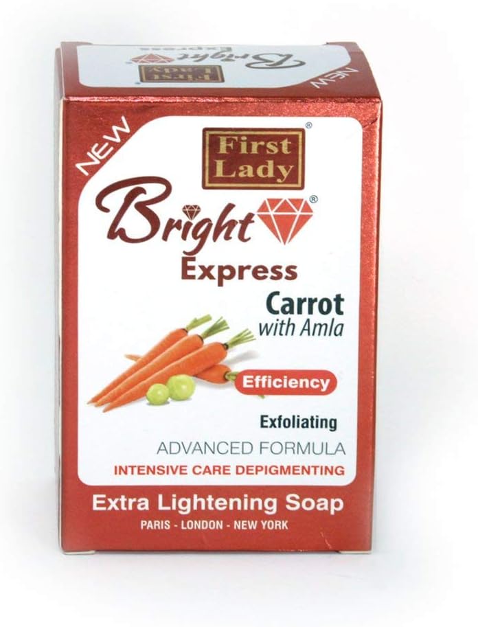 Bright Express Carrot & Amla Extra Skin Brightening & Exfoliating face and body Soap 200g - dark spot