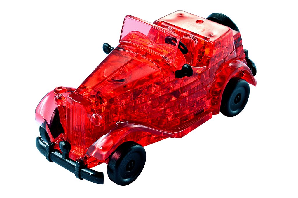 HCM "Oldtimer Crystal Puzzle (53-Piece, Red)