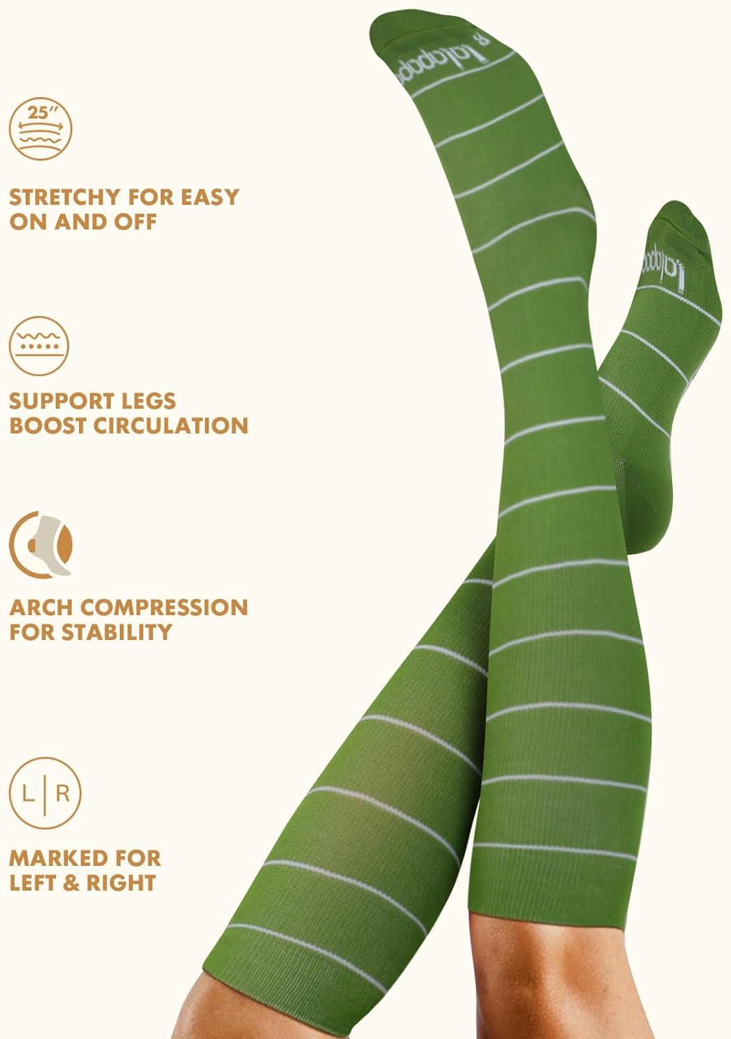 Cute Compression Socks for Women - 3 Pairs 20-30 mmHg Graduated Support Lightweight for Daily Wear Travel Nurse - Image 6