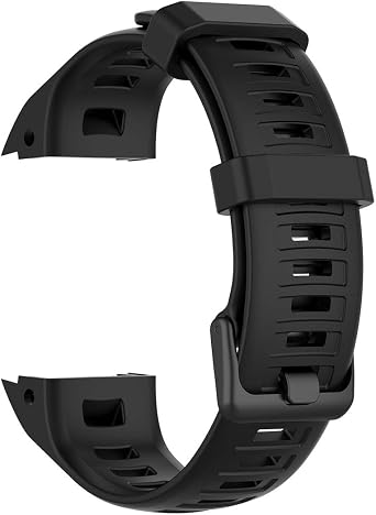 Compatible with Garmin Instinct Bands, Replacement Silicone Water Resistant Fitness Watch Wrist Band Strap for Instinct Smartwatch with Adapter Tools Black