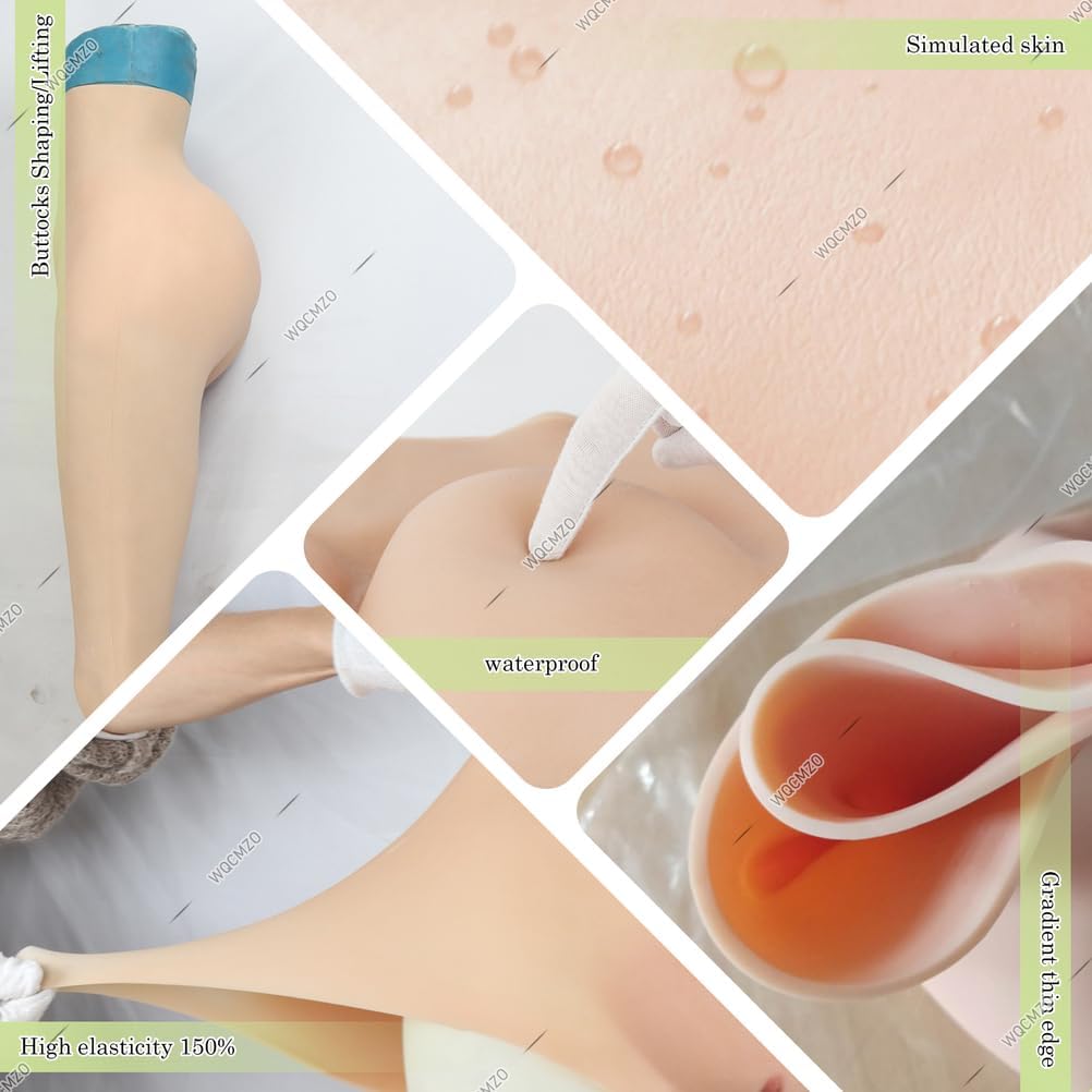 Crossdresser Silicone Panties Fake Vagina Trousers Butt Padded Push Shaper With Catheter for Drag Queen Transgender