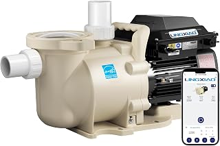 LINGXIAOPUMP Relaax220-VS 2.2HP Variable Speed Pool Pump, Smart Life App Control, Energy Star, 8100 GPH Self-Priming - 2025 Upgrade