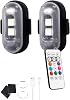 UNICHROME 2-Piece Çakar LED/Charged Mini Led Light/Drone Light/Anti Collision Warning Light with Remote Control