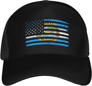 US and Flag of Pompano Beach, Florida Baseball Cap for Men Women Hat Classic Cotton Adjustable Caps Low Profile Golf Dad Hats for All Seasons Black