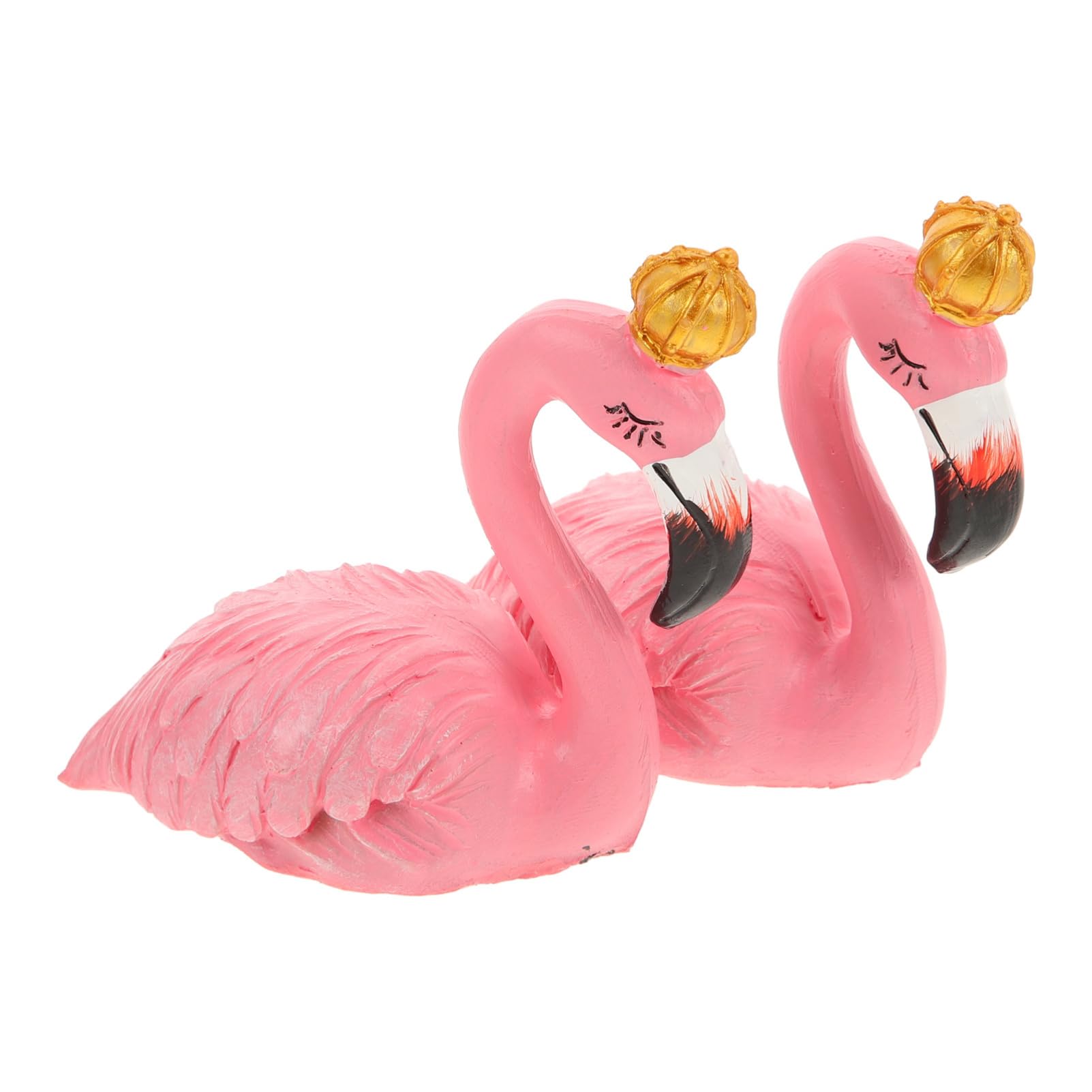 Toddmomy 2 Set Ornamenti Per Flamingo Di Coppia Flamingos in Miniatura Ornamento Di Fenicottero Per Interni Ornamento Da Giardino Fenicottero Arredamento Rosa Resina Ambientale 2 Pezzi * 2