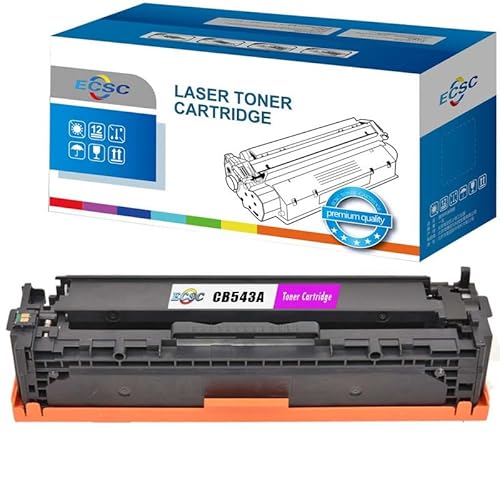 ECSC Toner Cartridge CB543A For Printer, Compatible With HP Colour LaserJet CM1312 CM1312n CM1312nfi CP1215 CP1217 CP1510 CP1514n CP1515n CP1518ni (Magenta, 1-Pack)