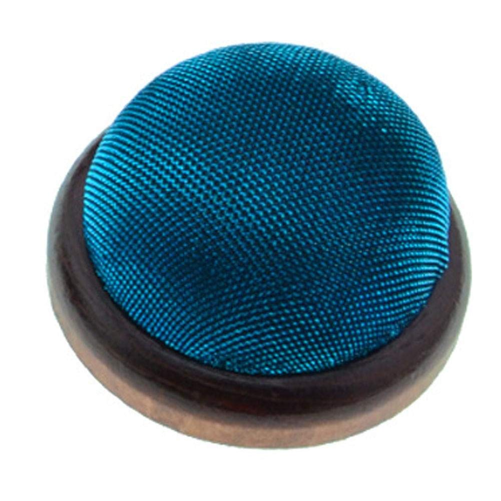 Tossper Cotton Pin Cushion Sewing Accessory Round Sewing Needlework Pincushion With Wooden Base
