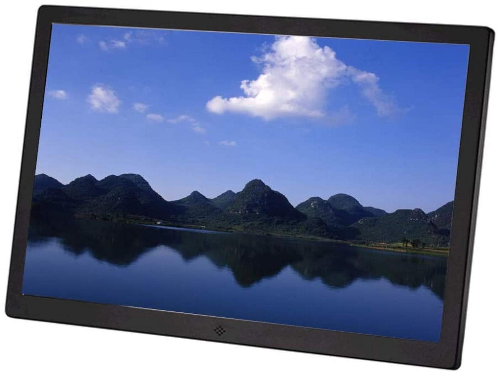 MYUYEE 17-Inch Digital Photo Frame, Hdmi High-Definition Advertising Player, 1400X900 Resolution, 16:9 Full Hd Ips Screen, 1080P Video - Silver (Black-17)