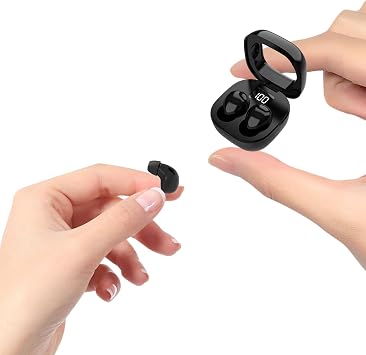 Discreet Mini Invisible Earbuds Wireless Bluetooth Micro Hidden Sleep Tiny Small Earbuds for Sleeping Ear Buds for Small Ears Spy Earpiece Hidden Mini Invisible Headphones for Work