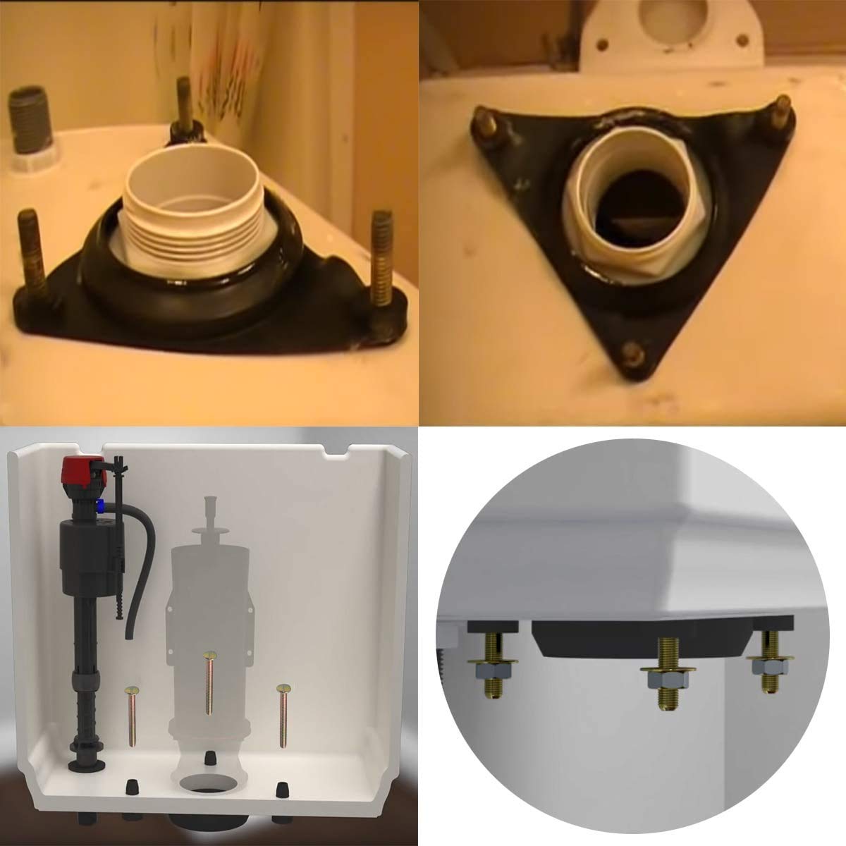 GP51487 Tank Bolt Assembly Kit Compatible with Kohler