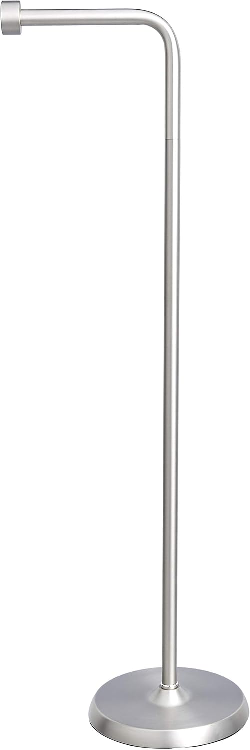  Basics Free Standing Bathroom Toilet Paper Holder Stand - Nickel : Tools & Home Improvement