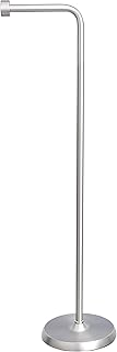 Amazon Basics Free Standing Bathroom Toilet Paper Holder Stand - Nickel