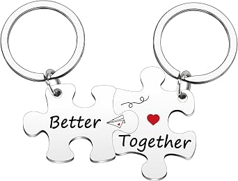 Couple Keychain for Him Boyfriend Matching Keychains for Couples | Boyfriend Keychain from Girlfriend Couple Keychains for Him And Her Birthday Anniversary Christmas Key Chain