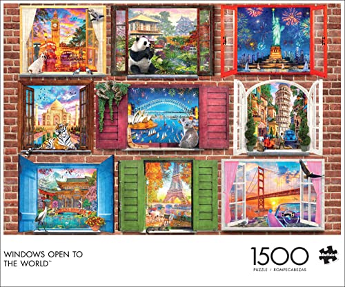 Buffalo Games - Windows Open to The World - 1500 Piece Jigsaw Puzzle, Multicolor, 1500 pièces, 26.5 x 38.5 cm - Image 2